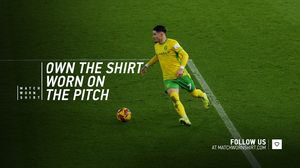 The players' shirts from Norwich City's resounding 6-1 win against Plymouth Argyle at Carrow Road are now available to bid on.