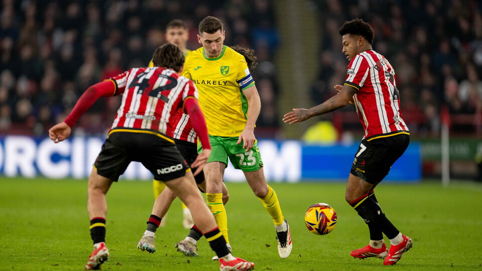 Norwich City suffered a 2-0 defeat away to Sheffield United in the Sky Bet Championship.