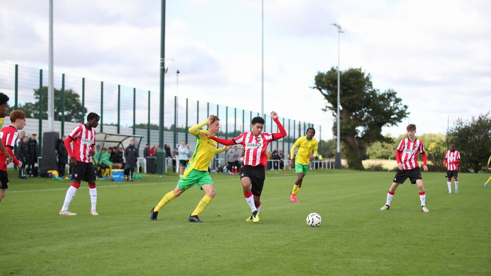 Norwich City Under-18s came from two goals down to claim a 2-2 draw at home to Southampton in the Under-18 Premier League South.