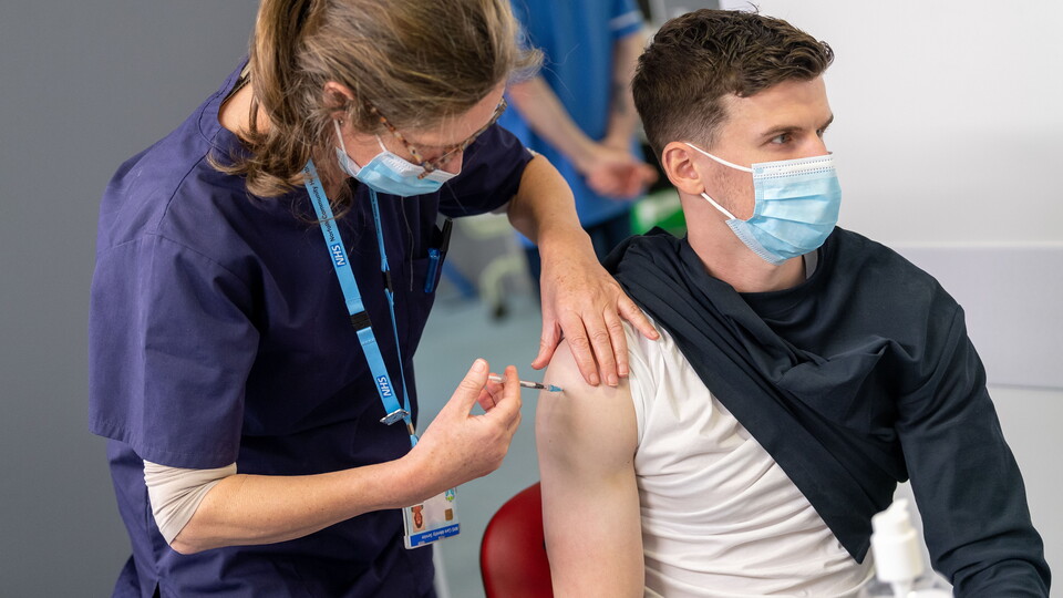A number of Norwich City’s first-team players and staff received COVID vaccination boosters at the Norwich Community Hospital on Friday.