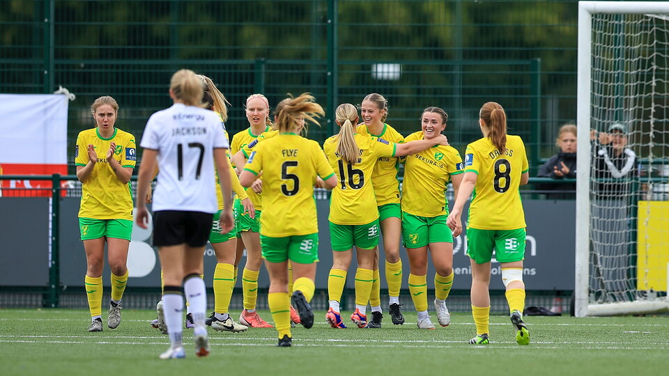 Lara Densley was at the double for the Canaries on Sunday afternoon in the FAWNL Plate, as Norwich City Women beat MK Dons 3-2 at The Nest.