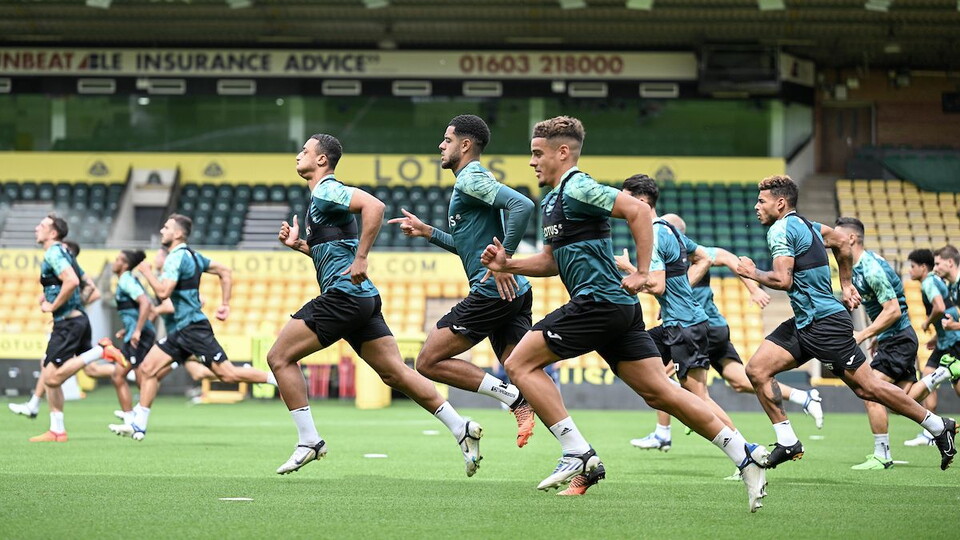 The first team returned to Carrow Road yesterday for a training session ahead of the weekend's fixture against Wigan.
