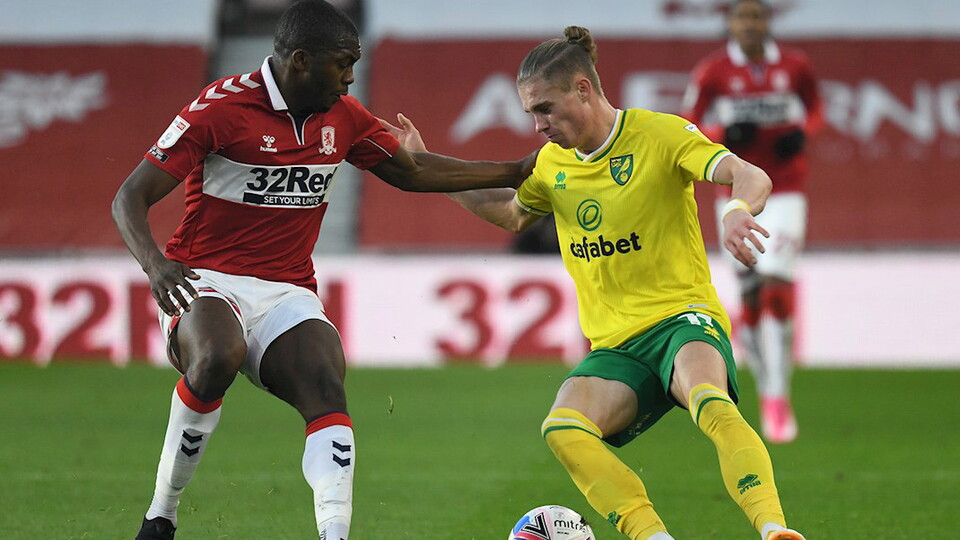 Norwich City's home match against Middlesbrough in January has been selected for broadcast on Sky Sports.