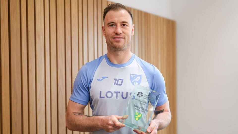 Norwich City are delighted to announce that Ashley Barnes has been chosen as the club and the Foundation's PFA Community Champion for 2023/24 season.