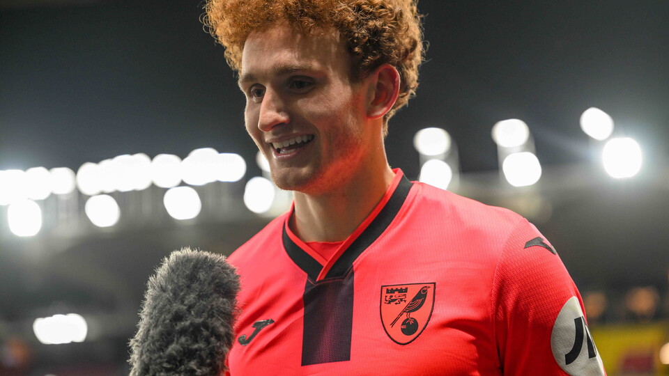 Scoring a back-heeled flick onto the underside of the crossbar is not something that took too much thought for Josh Sargent, he told canaries.co.uk after Friday night’s 3-0 win away to Watford!