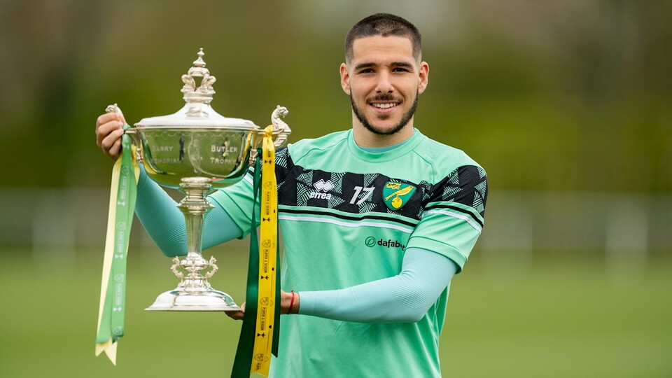 Emi Buendia has won the Barry Butler Memorial Trophy for 2020-21 after being voted the Falcon Power Player of the Season.
