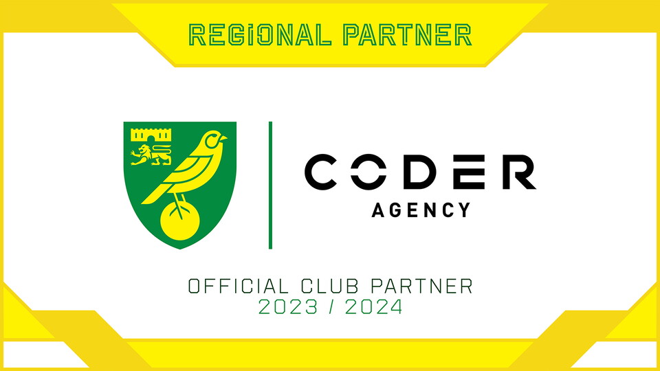 Norwich City can announce that Coder Agency have renewed their regional partnership with the club, which extends their position as official digital marketing partner.
