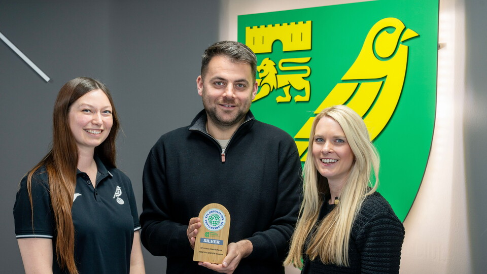 Norwich City are proud to announce that they have been awarded EFL Green Club silver status.
