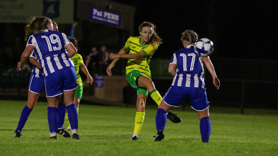 Norwich City Women are in cup action next week, as they take on Wroxham Women in the final of the Harrod Sport Women's County Cup at Carrow Road.