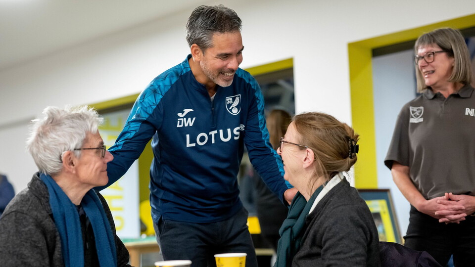 Norwich City head coach David Wagner made a visit to The Nest on Wednesday evening to join the Community Sports Foundation's Duncan's Club session.