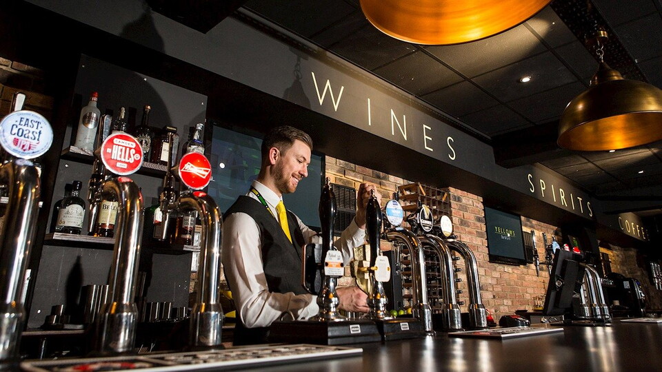 Yellows Bar and Grill will be open from 11am tomorrow to take early lunch orders in time for those travelling down to Liverpool.