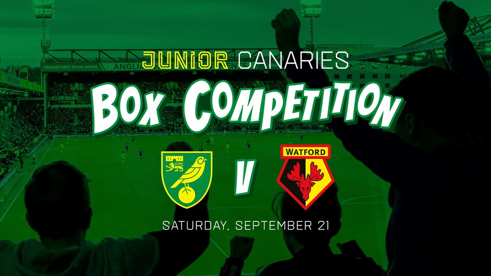 We are offering supporters the chance to win our Junior Canaries box for our game against Watford on Saturday, September 21 (KO 12.30pm).