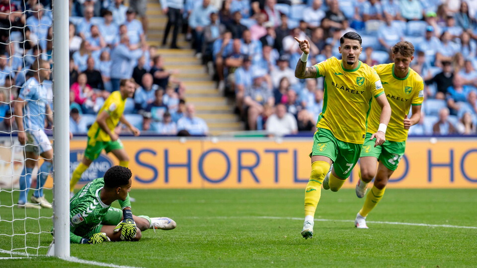 Norwich City claimed their first Sky Bet Championship victory of the season, winning 1-0 away to Coventry City.