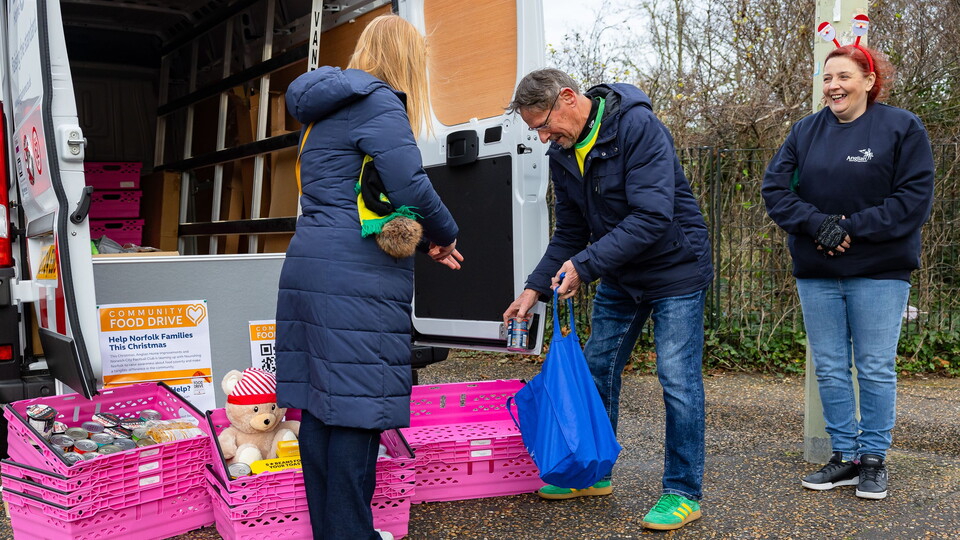 For the second consecutive year, we've teamed up with club partners Anglian Home Improvements to host a food drive in support of Norfolk Community Foundation's Nourishing Norfolk.