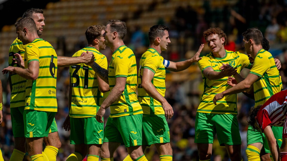Norwich City were 2-0 winners over Greek side Olympiacos in their final pre-season fixture. Here are the best photos from Carrow Road.