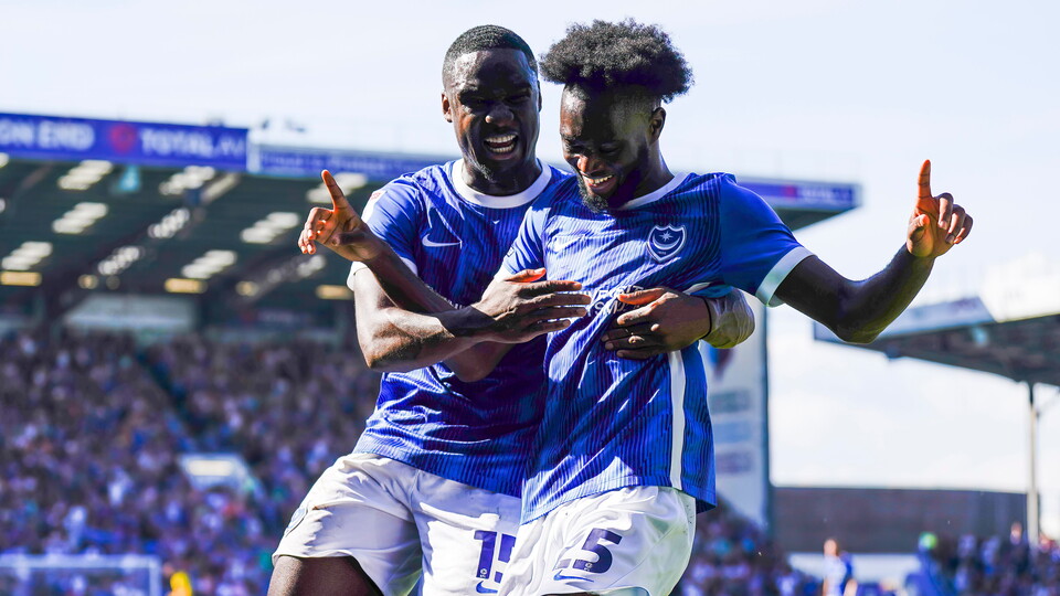 Abu Kamara scored his first Portsmouth goal and claimed an assist as Portsmouth were 3-1 winners over Peterborough United in Sky Bet League One.