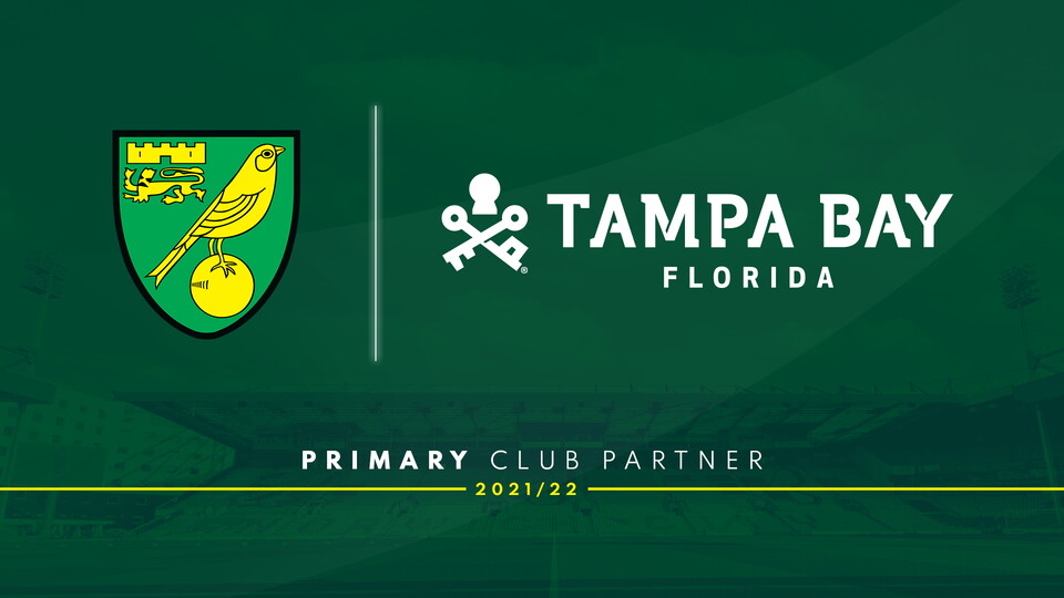 Norwich City Football Club are excited to reveal that the award-winning partnership with Visit Tampa Bay will continue for the 2021/22 season.