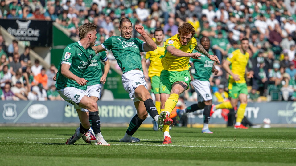 Norwich City fell to a 2-1 defeat away to Plymouth Argyle in the Sky Bet Championship at Home Park.