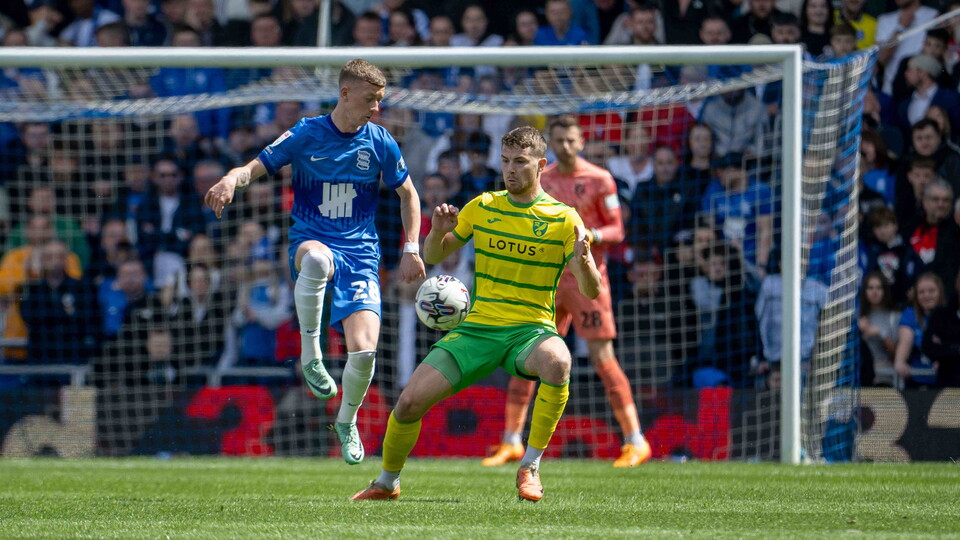 Norwich City were able to secure their place in the Sky Bet Championship play-offs despite a 1-0 defeat at Birmingham City.