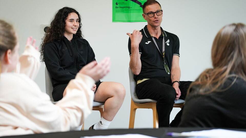 Norwich City Women players Holly Mears, Grace Riglar and Emily Wallace were out in the community last week for various appearances with the Community Sports Foundation and Norfolk FA.