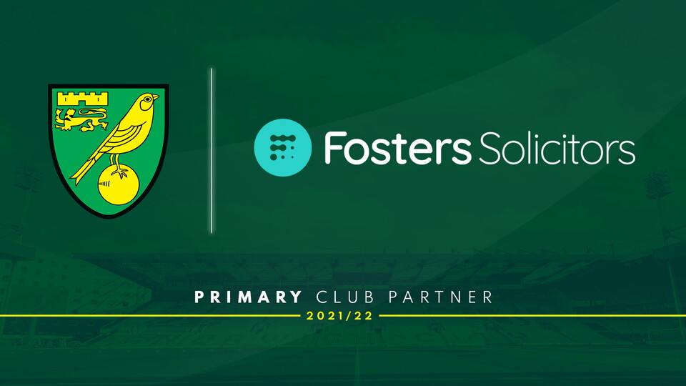 Norwich City Football Club and Fosters Solicitors are delighted to confirm the renewal of their partnership in a new multi-year deal, taking the relationship through to the 2024/25 season.