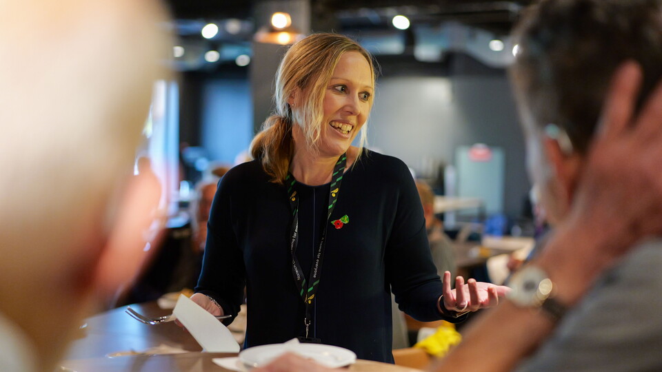 Executive director Zoe Webber visited the Community Sports Foundation's Extra Time group this week to help them celebrate the 15th anniversary of the programme.