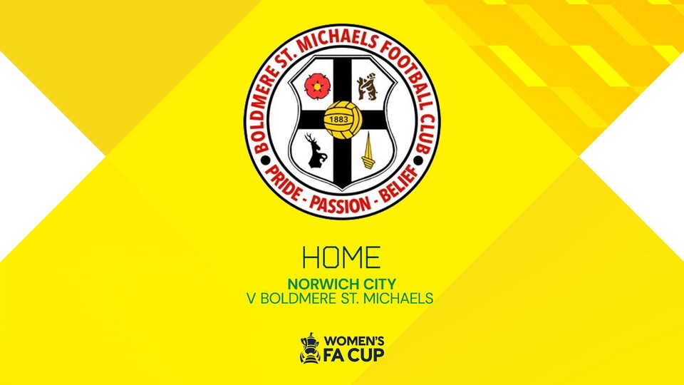 Norwich City Women will face Boldmere St Michael's Women at home in the second round proper of the Women's FA Cup, which is due to take place on Sunday, November 26.