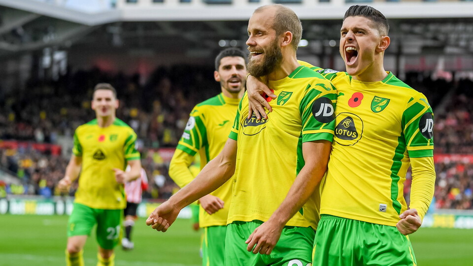Norwich City forward Teemu Pukki was in high spirits following Saturday's 2-1 win at Brentford, the Canaries first of the 2021/22 Premier League season.