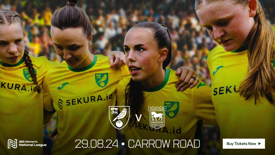Tickets are now on sale for Norwich City Women's FAWNL League Cup determining round fixture against East Anglian rivals Ipswich Town.