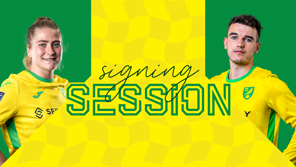 The Jarrold store on London Street will welcome Ceri Flye and Liam Gibbs for the final summer player signing session on Tuesday, September 3.