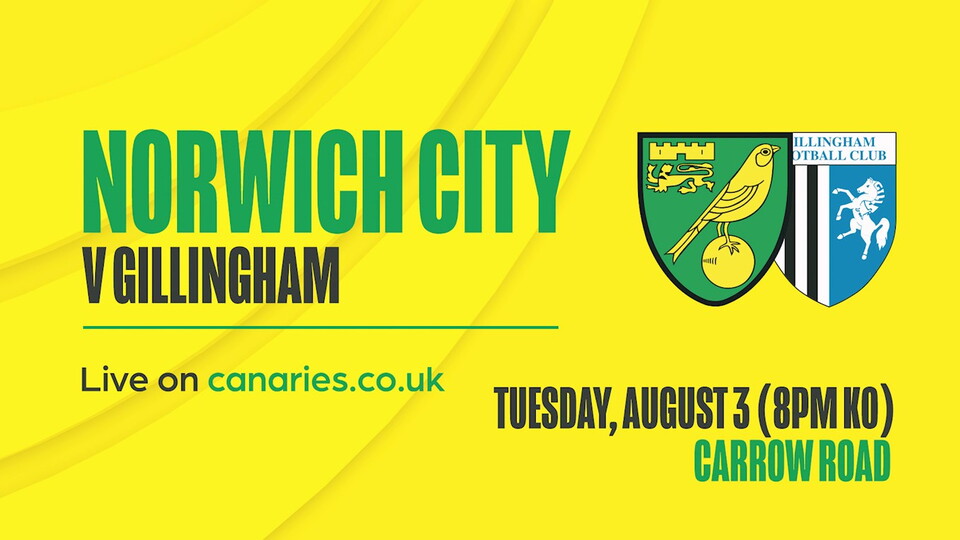 If you aren't able to make it to Carrow Road for tonight's game against Gillingham (8pm KO), the match will be broadcast live at canaries.co.uk, with commentary to come from BBC Radio Norfolk's Chris Goreham.