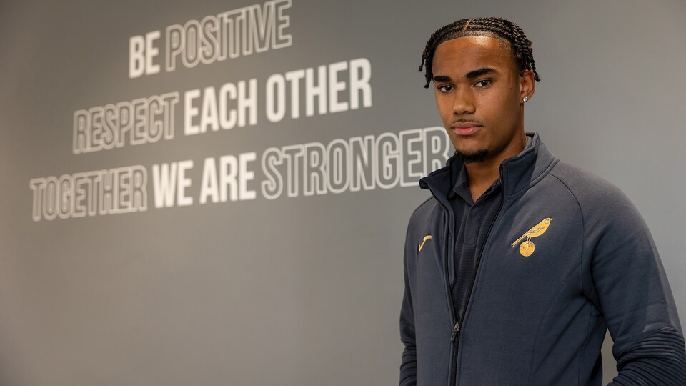 Kenny Coker says he is really excited after signing his first professional contract at Norwich City.