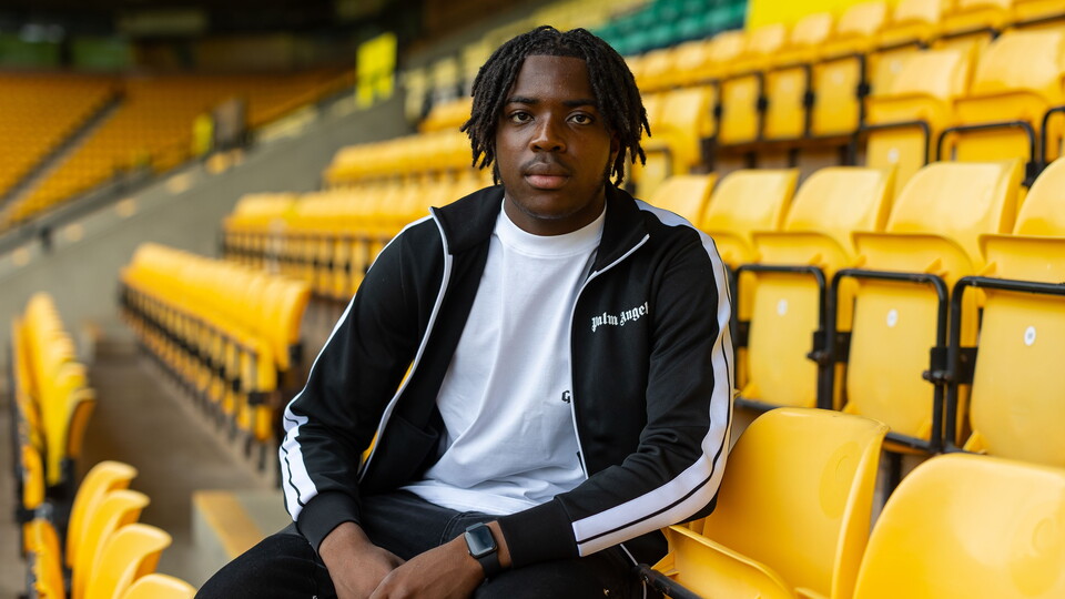 Norwich City Academy player Dubem Eze says it's the moment he's been working towards all his life, as he signed his first professional contract with the club.