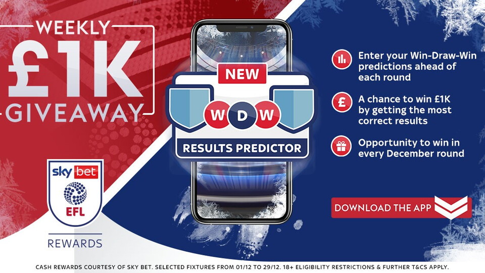 The countdown to Christmas is in full swing and Sky Bet EFL Rewards are STILL offering City fans the chance to win £1,000 this matchday.