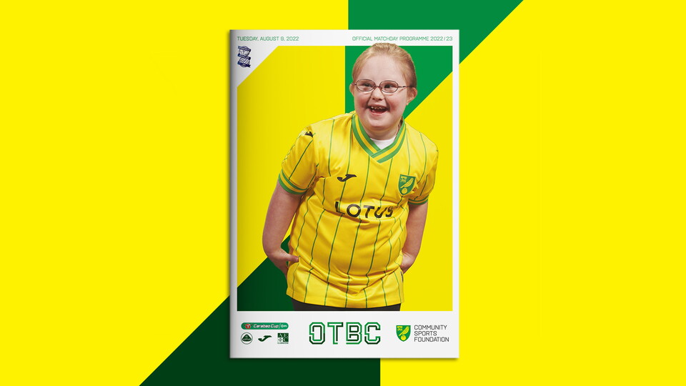 A 32-page version of the OTBC matchday programme will be available for supporters to buy at Carrow Road for Tuesday night's Carabao Cup game against Birmingham City.