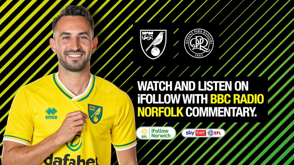 Norwich City's Sky Bet Championship match with Queens Park Rangers on Tuesday, December 29 (7.45pm UK) is available for season ticket holders to watch for free on iFollow.