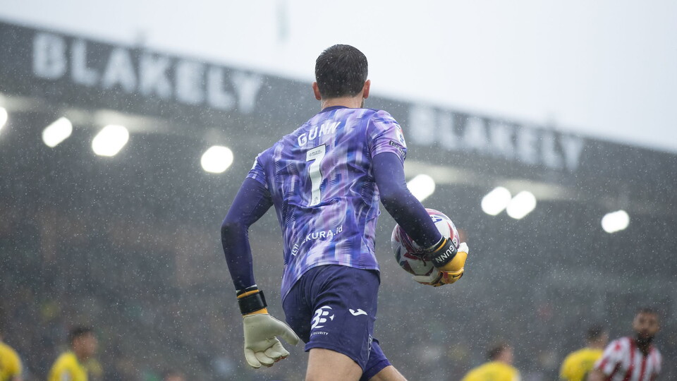 Angus Gunn has been fined £4,500 for misconduct following the EFL Championship fixture between QPR and Norwich City on Saturday, December 7, 2024.