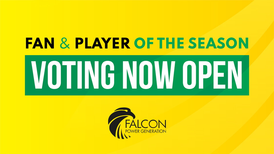 Voting is now open for the Falcon Power player of the season and Michelle Dack fan of the season awards.