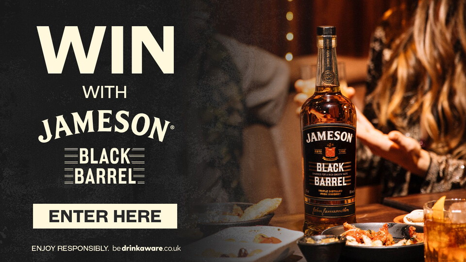EFL partners Jameson are holding a competition where you can win one of 10 Jameson Black Barrel Hampers, featuring four general admission tickets to a game of your choice, a bottle of Black Barrel, some merch and a hipflask.
