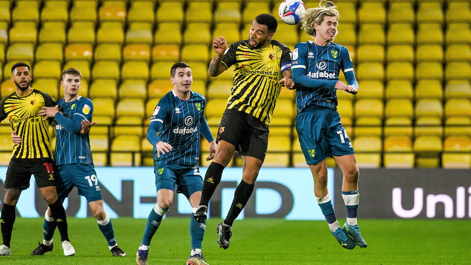 Norwich City's unbeaten run came to an end on Boxing Day as they were beaten 1-0 by Watford at Vicarage Road.