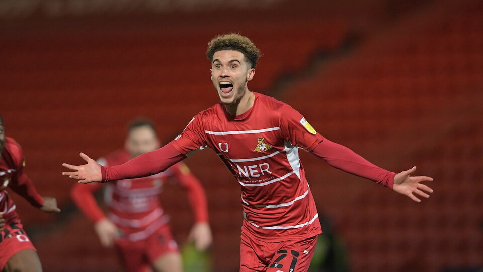 Norwich City loanee Josh Martin scored his first goal for Doncaster Rovers as they beat Accrington Stanley 2-0 on Tuesday night.