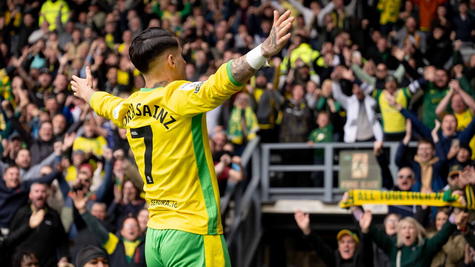 Borja Sainz scored a hat-trick as Norwich City were 3-2 winners away to Derby County at Pride Park in the Sky Bet Championship.