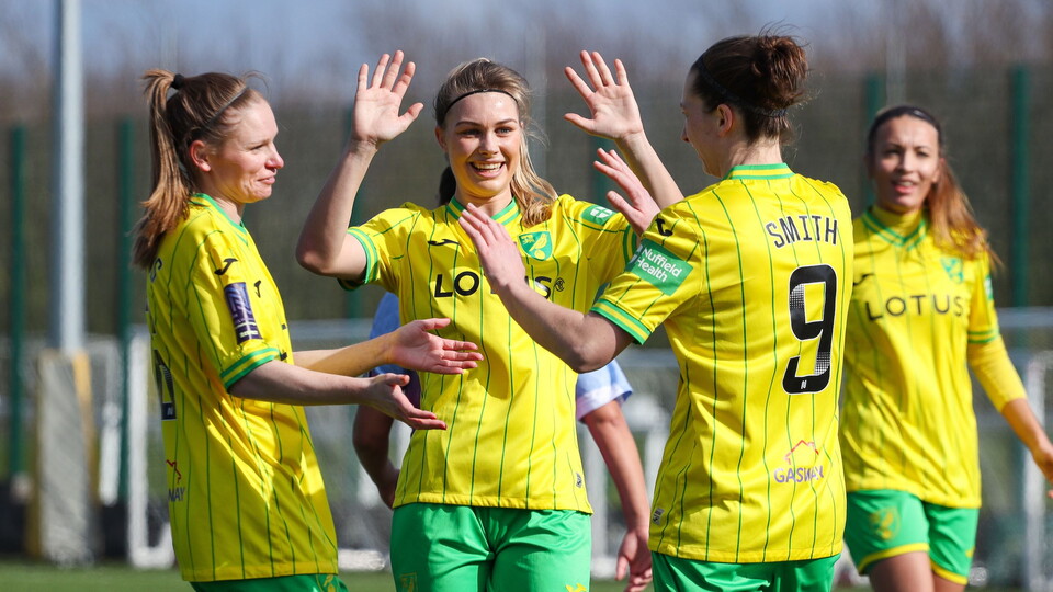 Norwich City Women will welcome Ashford Town Women at Carrow Road on Sunday, April 16 in the final home game of the FAWNL Division One South East season.