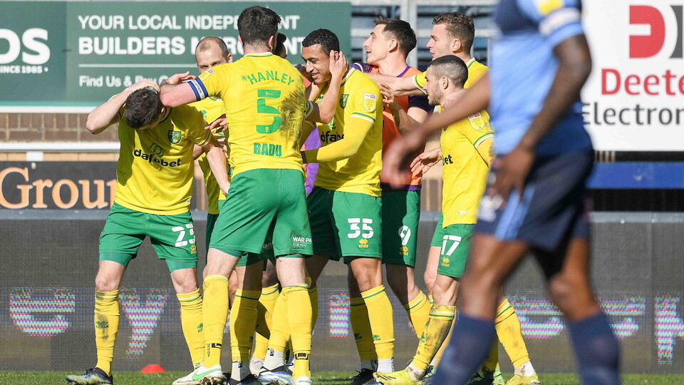 The best images from Norwich City's 2-0 win over Wycombe Wanderers on Sunday: