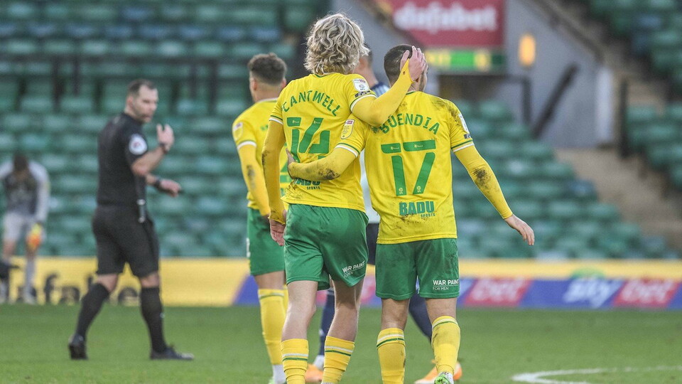 Norwich City stayed top of the Sky Bet Championship table with a professional 2-0 win at home to Cardiff City on Saturday, courtesy of goals from Emi Buendia and Todd Cantwell.