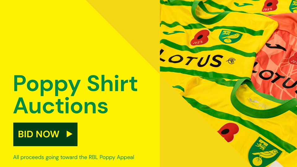 A selection of matchworn and player issue shirts from our fixtures against Blackburn Rovers and Cardiff City are up for auction, with all proceeds going to the Royal British Legion’s Poppy Appeal.