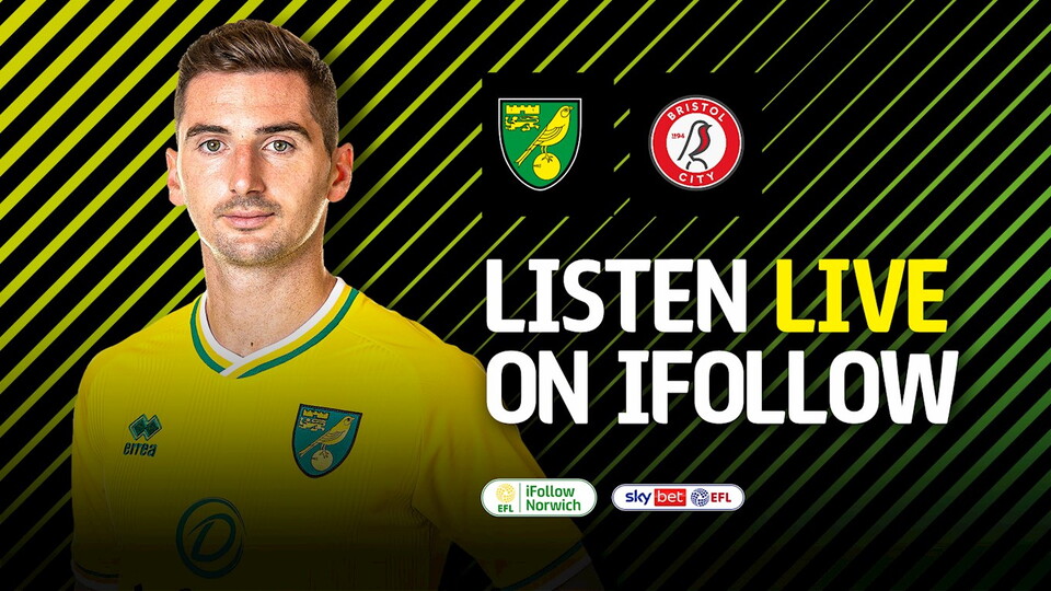 Norwich City's Sky Bet Championship match with Bristol City on Wednesday, January 20 (6pm UK) is available for season ticket holders to watch for free on iFollow.