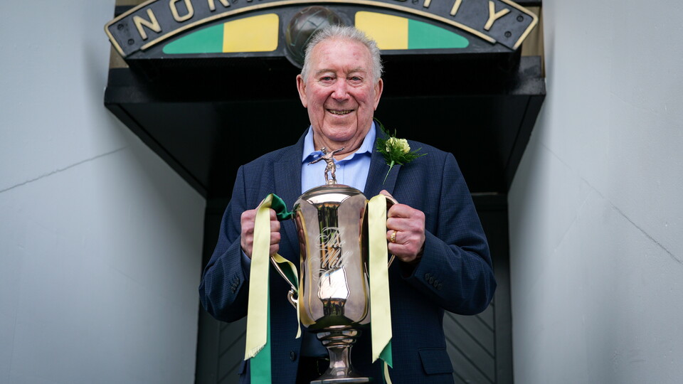 Forty years on from Norwich City's Milk Cup final victory, the club invited manager Ken Brown and his family back to Carrow Road to mark the anniversary.