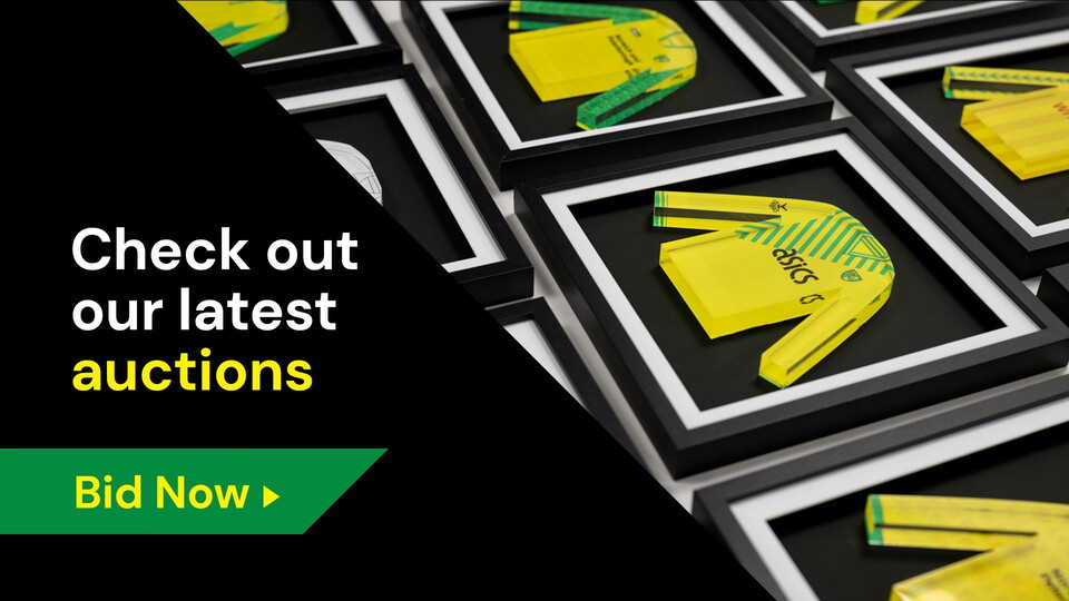 The replica acrylic shirts from our Fan Hub store are now available to bid on in our latest auction.