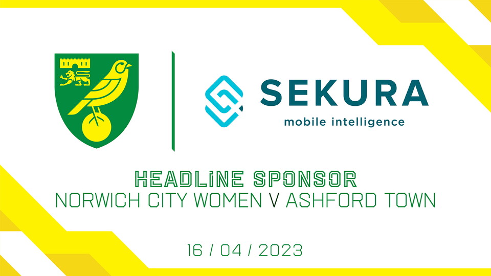Norwich City Women have announced a new partnership with Sekura Mobile Intelligence as the headline sponsor of the side's fixture against Ashford Town at Carrow Road on Sunday, April 16.